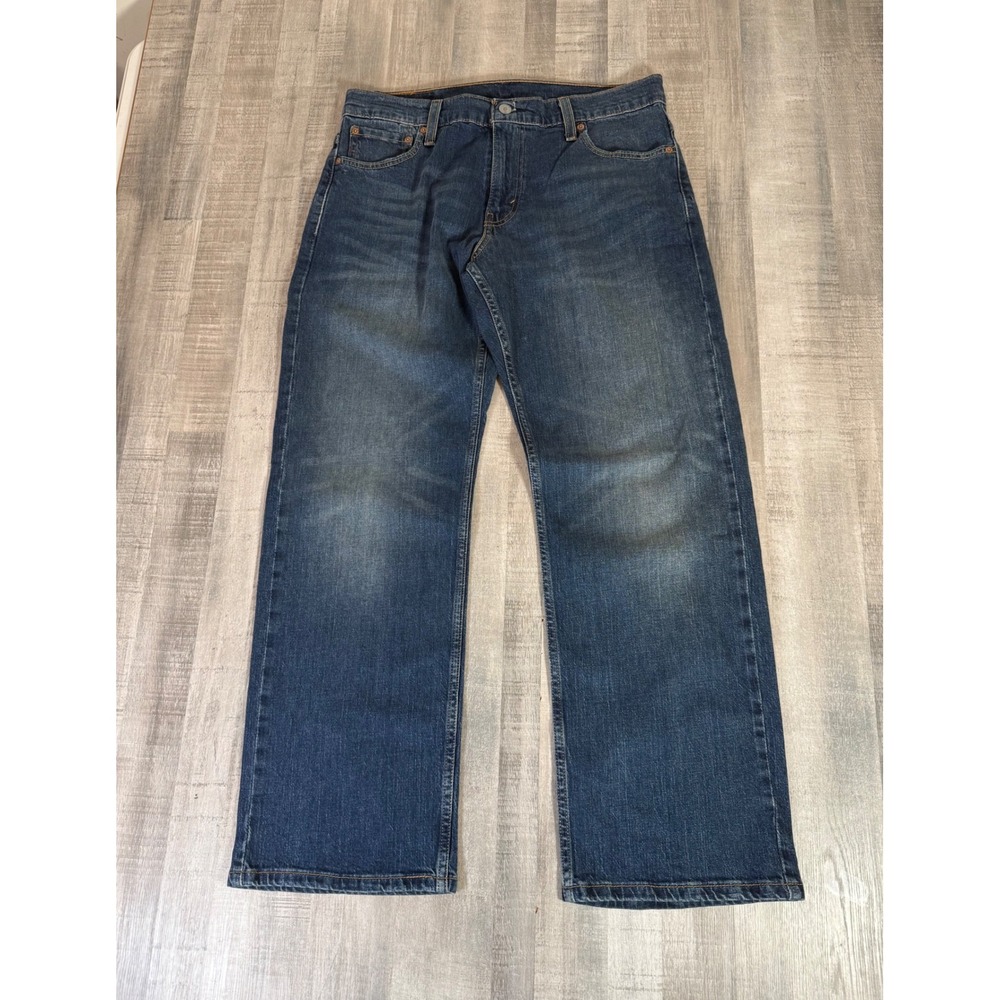Levis 569 Loose Straight Jeans Mens 30x30 Medium Wash Blue Denim Relaxed Fit 32